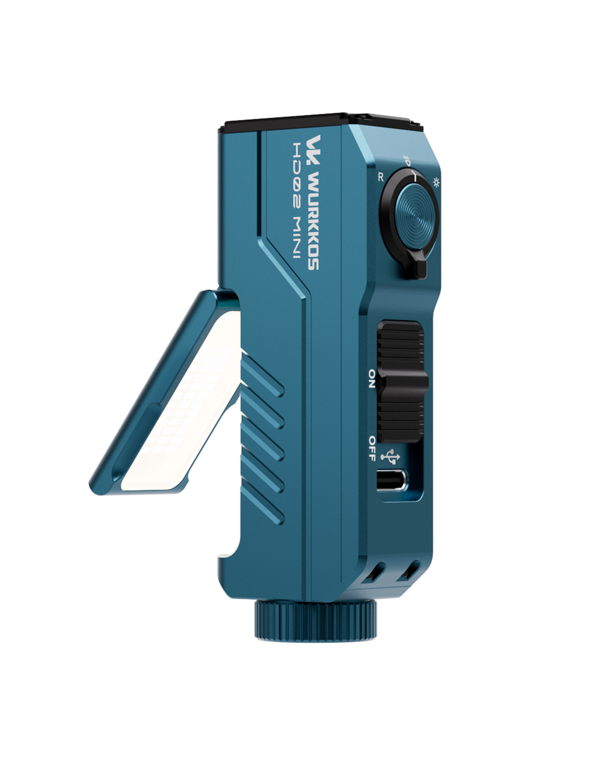 Wurkkos HD02 Mini Latarka EDC 1300 lm – kieszonkowa latarka z bocznym światłem skrzydłowym CRI 90+, światłem czerwonym i ładowaniem USB-C