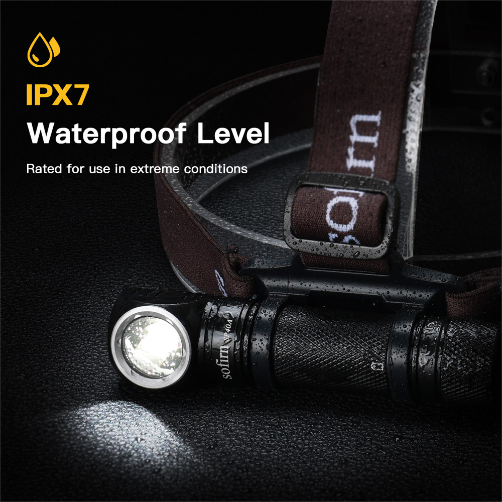 Sofirn SP40A 1200 lumenów akumulatorowa mini latarka czołowa LED, 4 tryby, wielofunkcyjne magnetyczne inteligentne oświetlenie ATR, odpowiednia do wędrówek pieszych, biwakowania, przygód i patrolowania