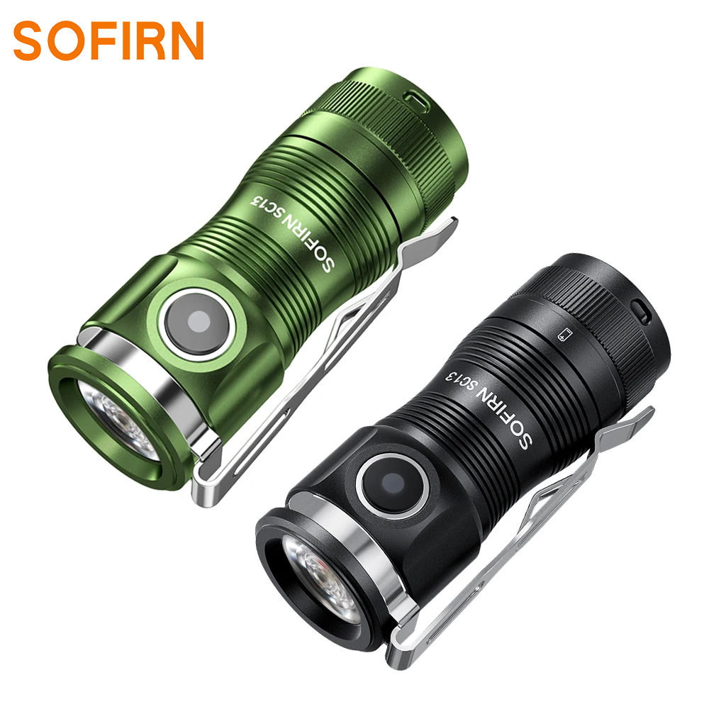 SOFIRN SC13 Latarka, 1300 lm, akumulator 18350, IP68, ładowanie przez USB-C