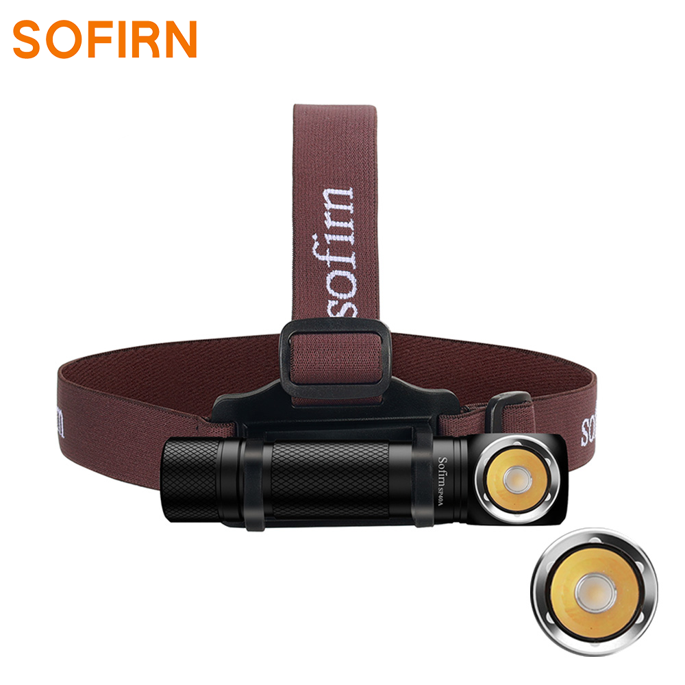 SOFIRN SP40A Latarka czołowa z akumulatorem, 1200 lm, 136 m, akumulator 18650