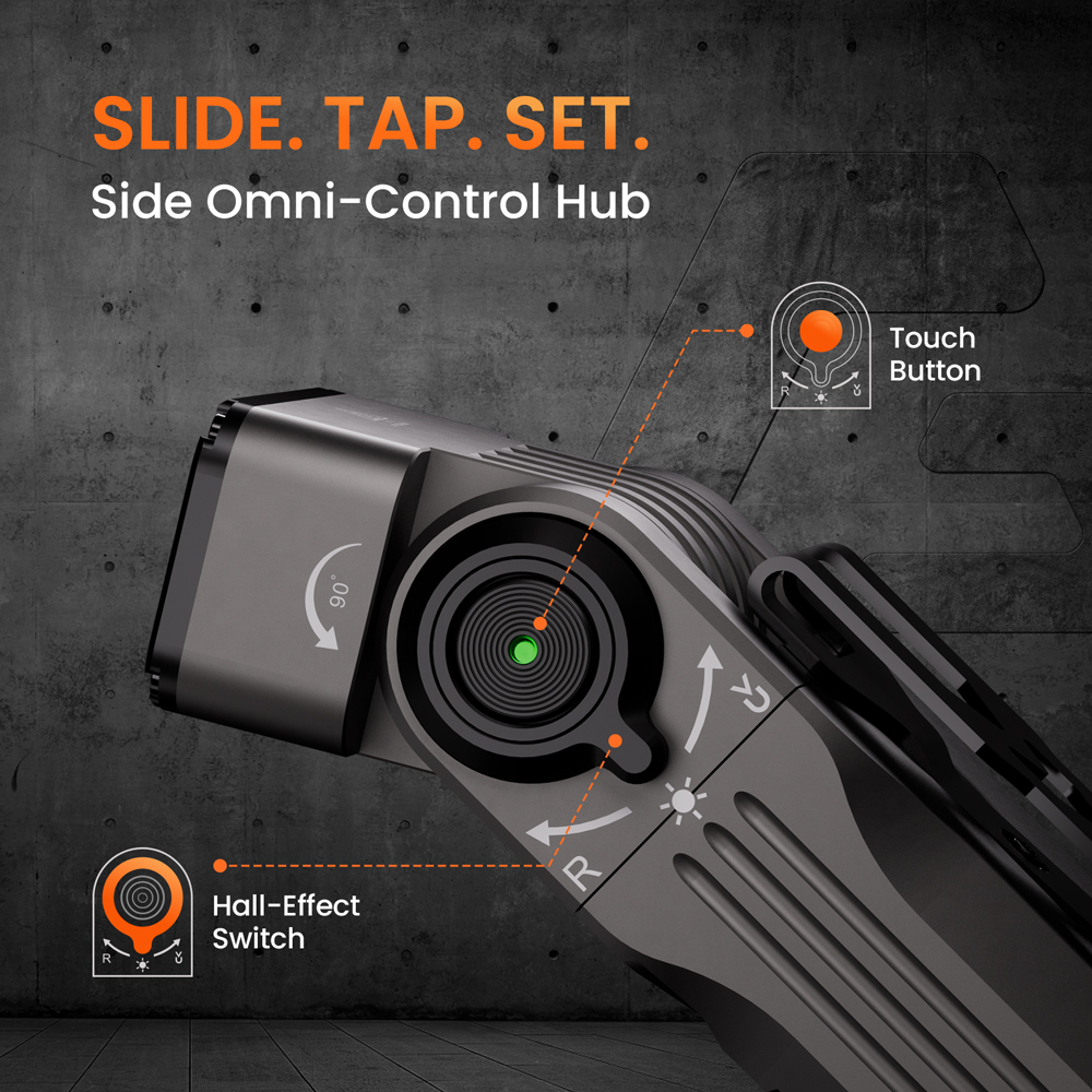 Sofirn ST2 Latarka obrotowa 3000LM z czerwoną lampą UV i akumulatorem 18650，IPX6