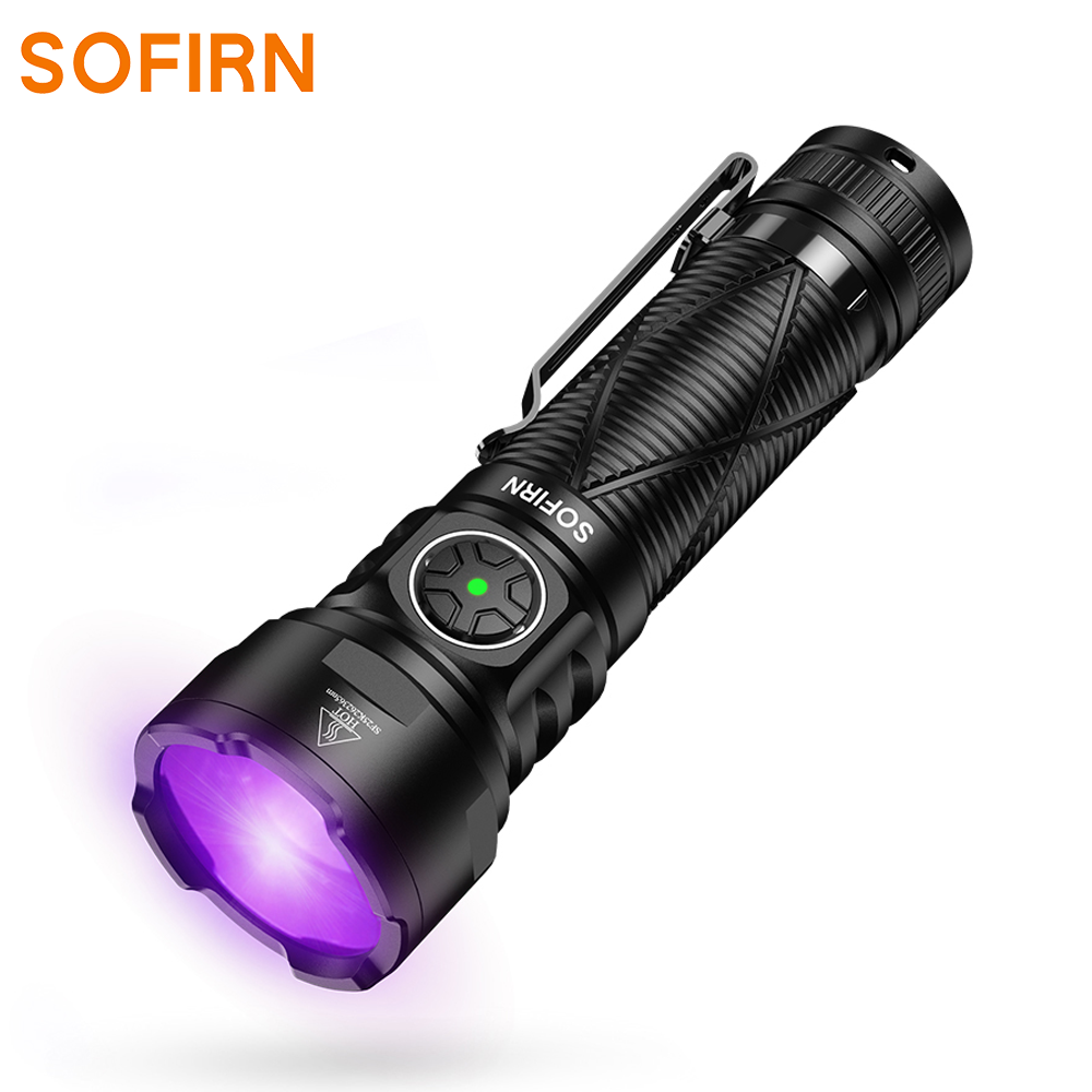 SOFIRN SR15UV Latarka akumulatorowa 365 nm, IPX8, z magnesem