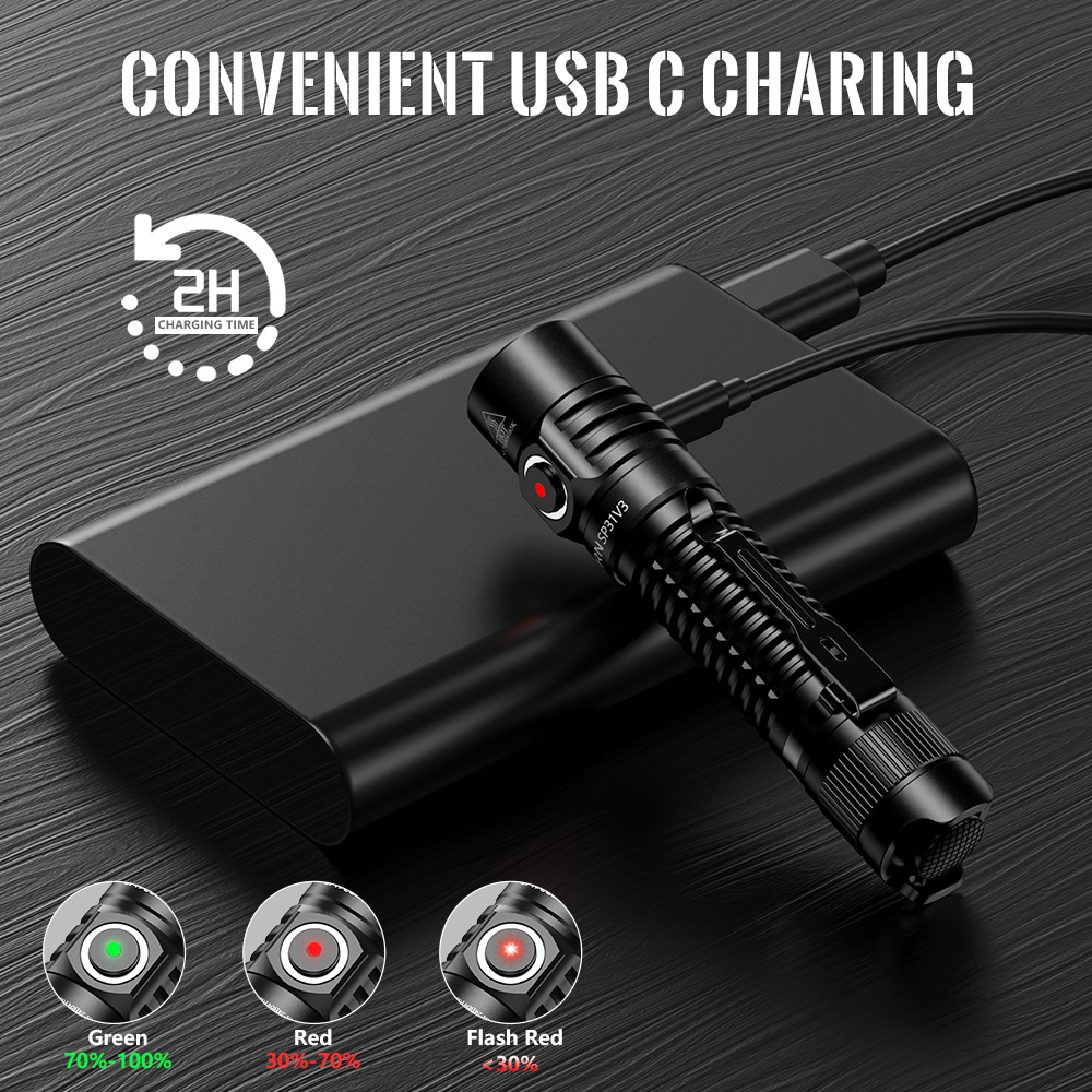 Sofirn SP31V3.0 Latarka taktyczna 2000LM, 269M, IP68