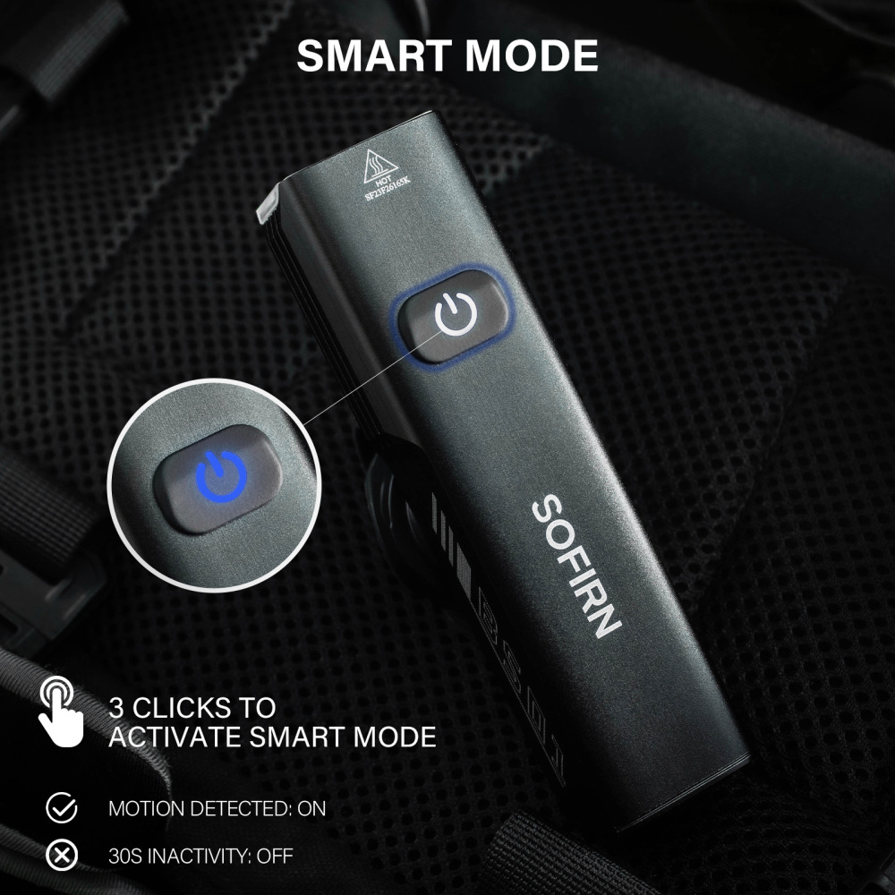 SOFIRN BS01 2000LM,227M，IP65，Ładowalny, z zasysaniem magnetycznym