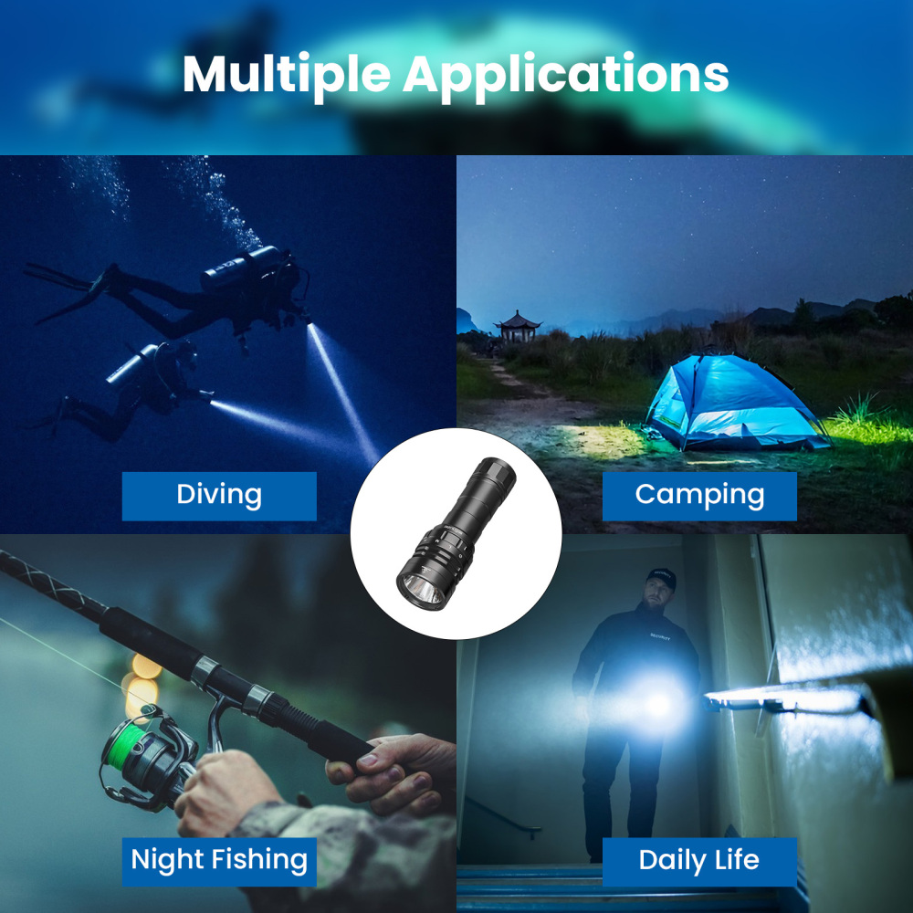 SOFIRN SD05 Latarka nurkowa 3000 lm, 270 m, IPX8, akumulator