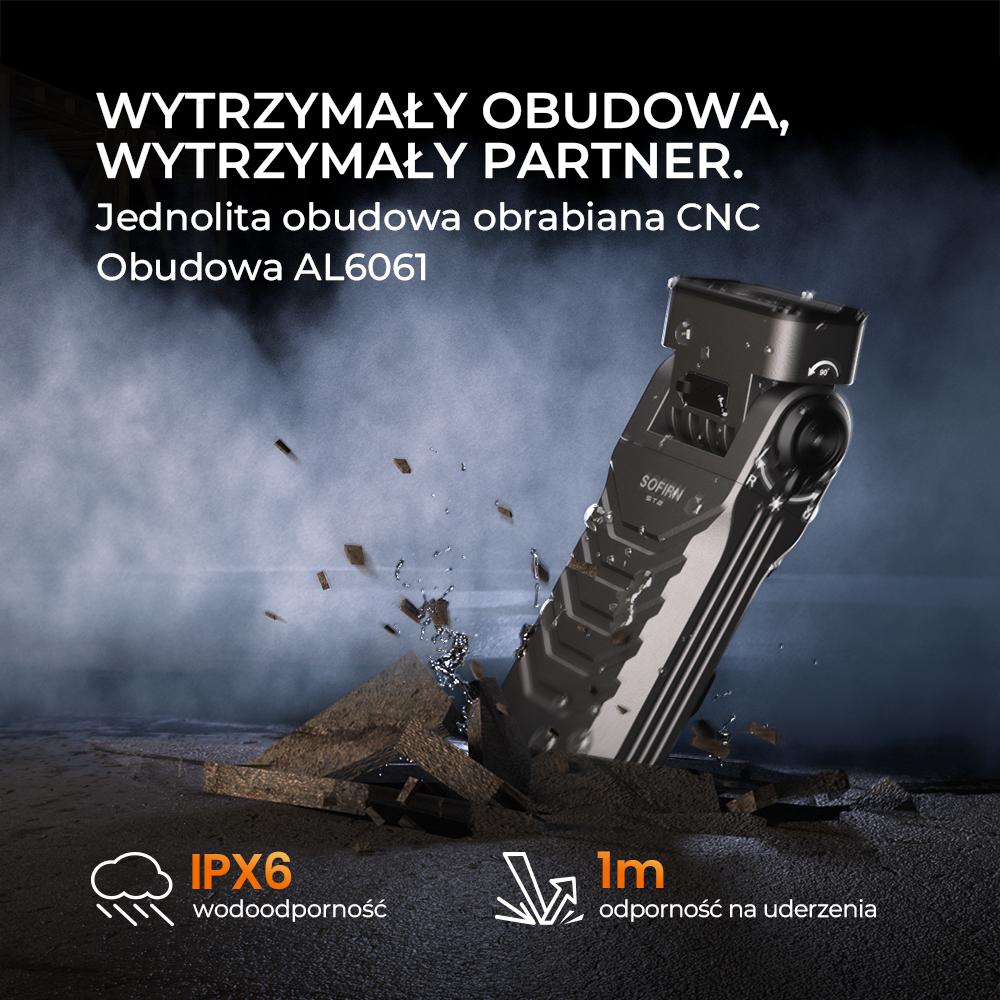 Sofirn ST2 Latarka obrotowa 3000LM z czerwoną lampą UV i akumulatorem 18650，IPX6
