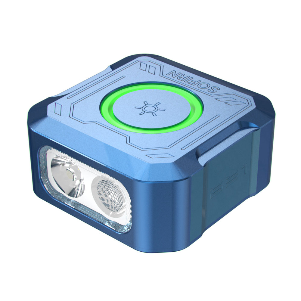Sofirn SE1 – Miniaturowa latarka EDC na kluczyki | 300lm | 3 źródła światła (białe + UV 395nm + RGB) | IPX5 | USB-C