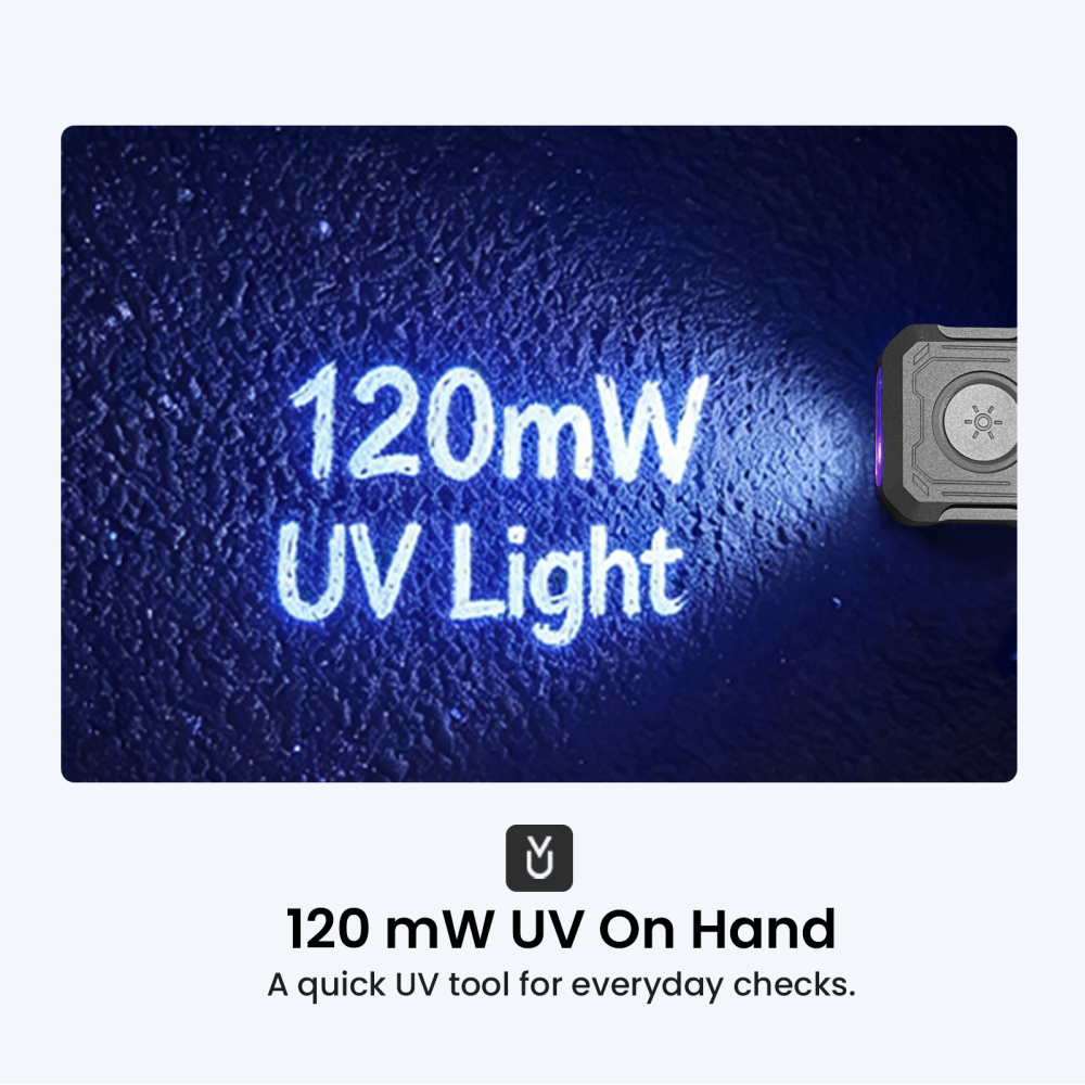 Sofirn SE1 – Miniaturowa latarka EDC na kluczyki | 300lm | 3 źródła światła (białe + UV 395nm + RGB) | IPX5 | USB-C