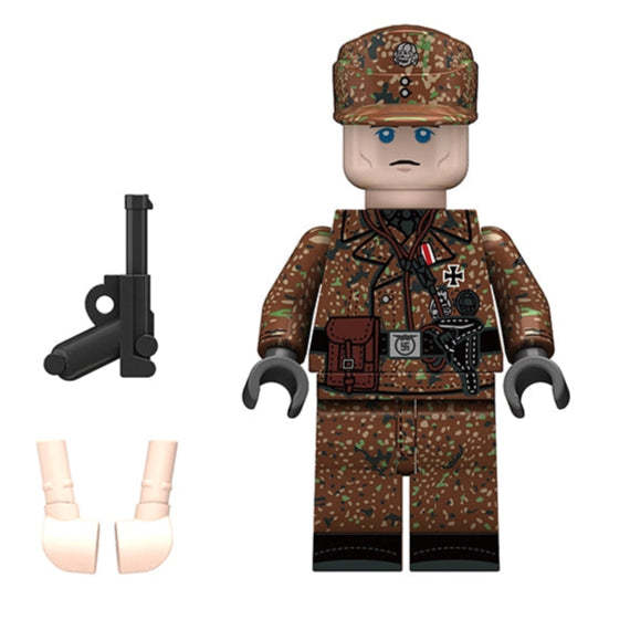 Pea Pattern Panzer Troops Custom WW2 German soldiers Minifigure