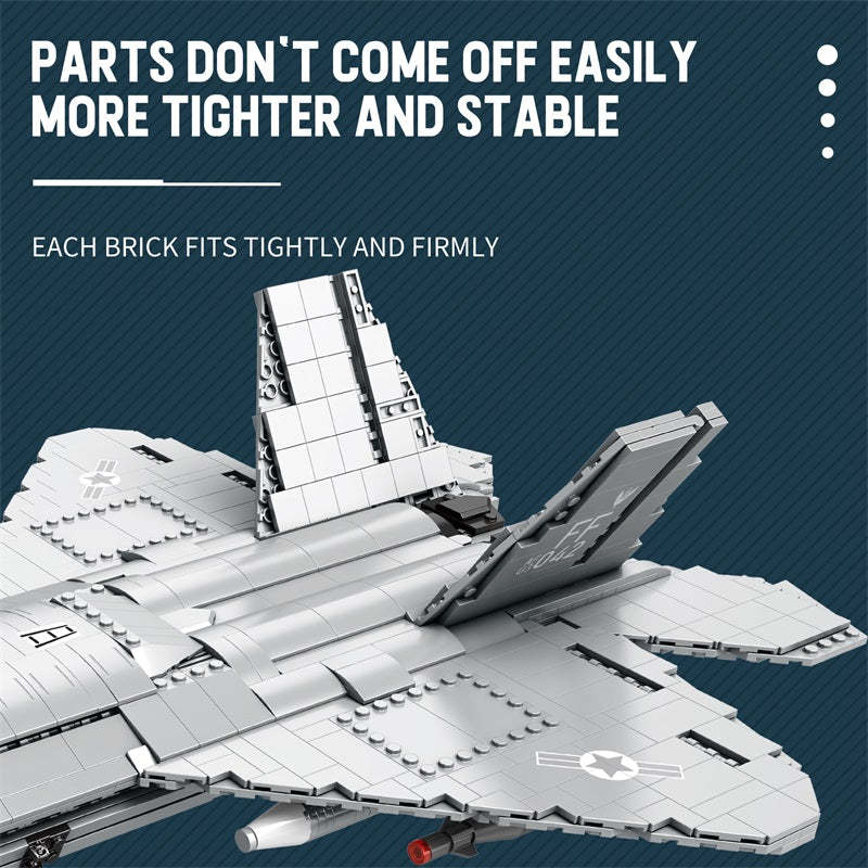 F-22 Raptor Fighter Jet Building Set