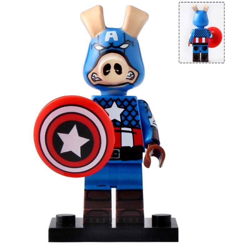 Captain Ham-erica Custom Marvel Superhero Minifigure