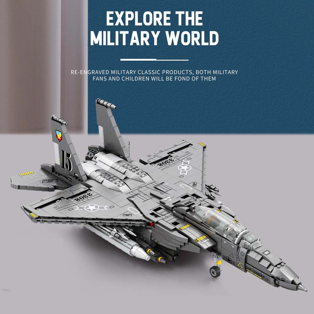 F-15E Strike Eagle Fighter Jet Building Set