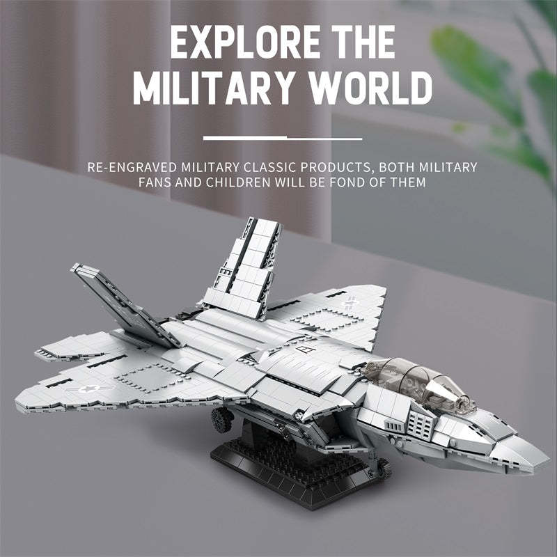 F-22 Raptor Fighter Jet Building Set
