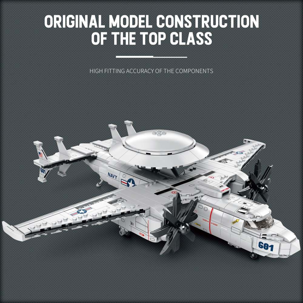 E-2 Hawkeye US Navy Aircraft Building Set