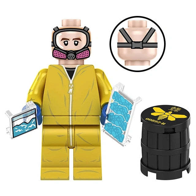 Jesse Pinkman Hazmat Suit Custom Breaking Bad TV Series Minifigure
