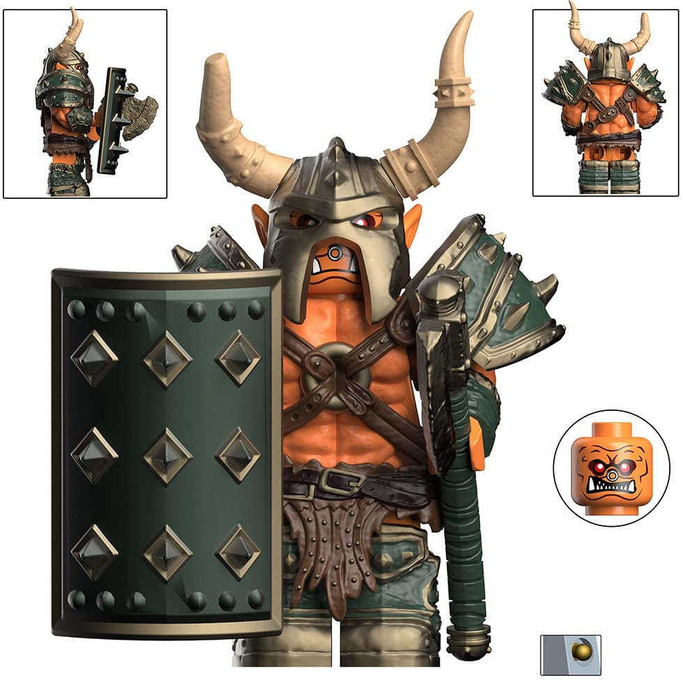 Orc Custom World of Warcraft Minifigure