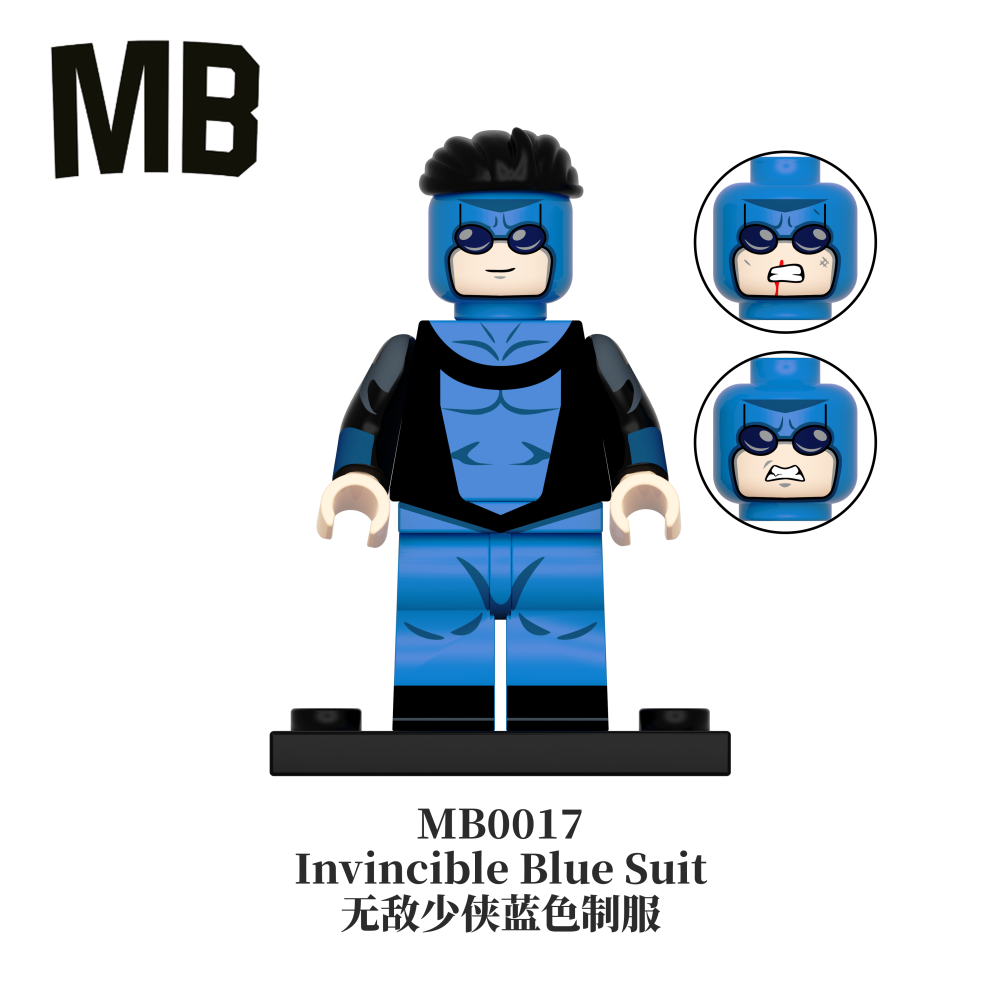 Invincible Superhero MB Minifigure Omni-Man Atom Eve Allen the Alien Conquest Minifg Toy