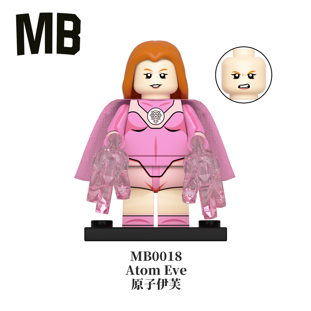 Invincible Superhero MB Minifigure Omni-Man Atom Eve Allen the Alien Conquest Minifg Toy
