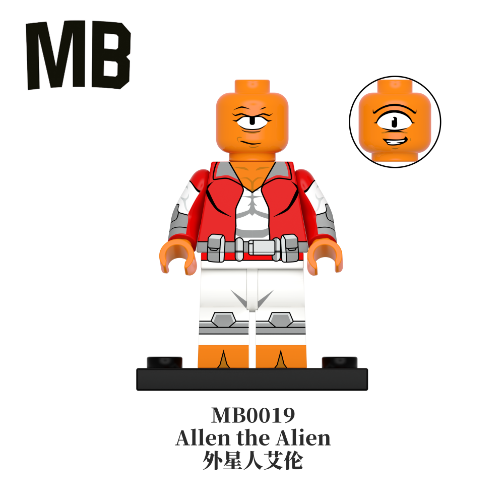 Invincible Superhero MB Minifigure Omni-Man Atom Eve Allen the Alien Conquest Minifg Toy