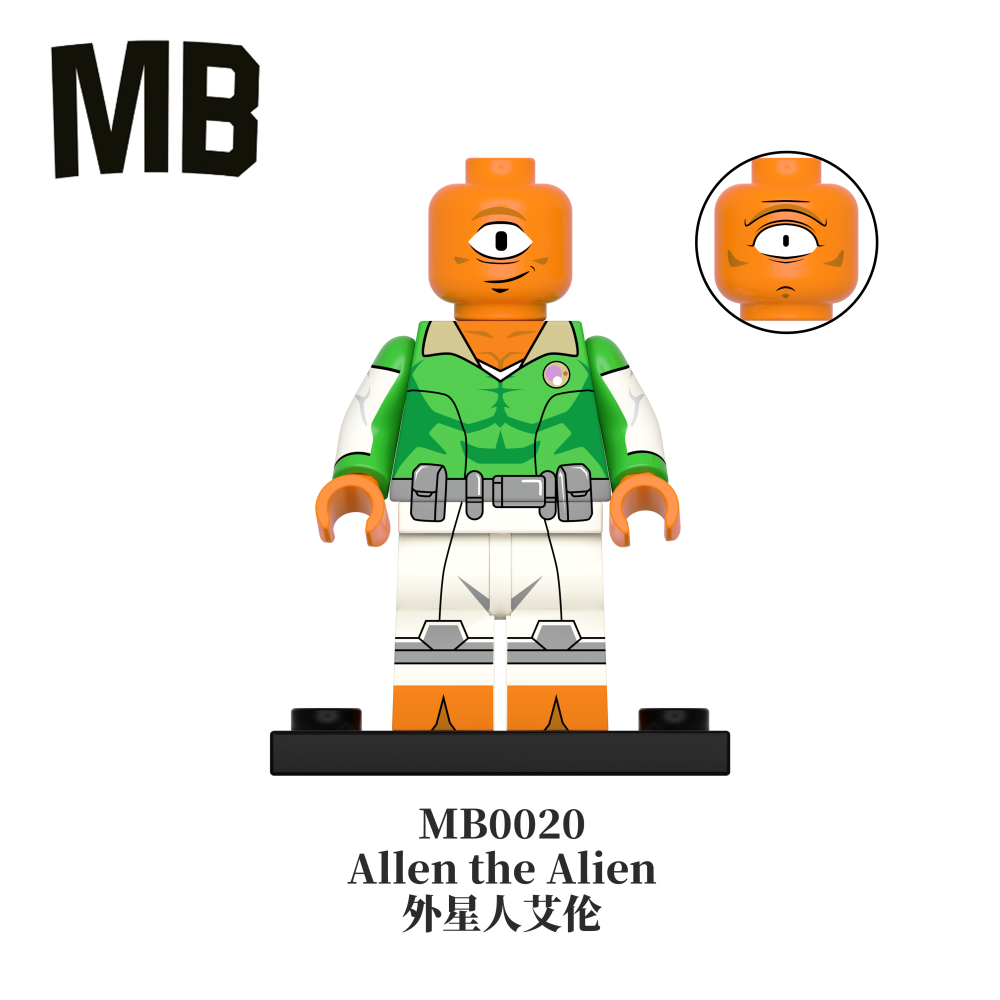 Invincible Superhero MB Minifigure Omni-Man Atom Eve Allen the Alien Conquest Minifg Toy
