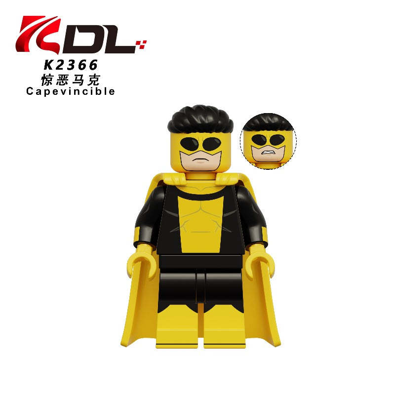 Invincible Superhero Minifigure Omni-Man Atom Eve Grayson Minifg Toy KDL857