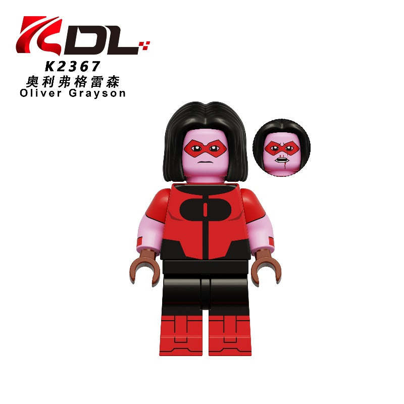Invincible Superhero Minifigure Omni-Man Atom Eve Grayson Minifg Toy KDL857