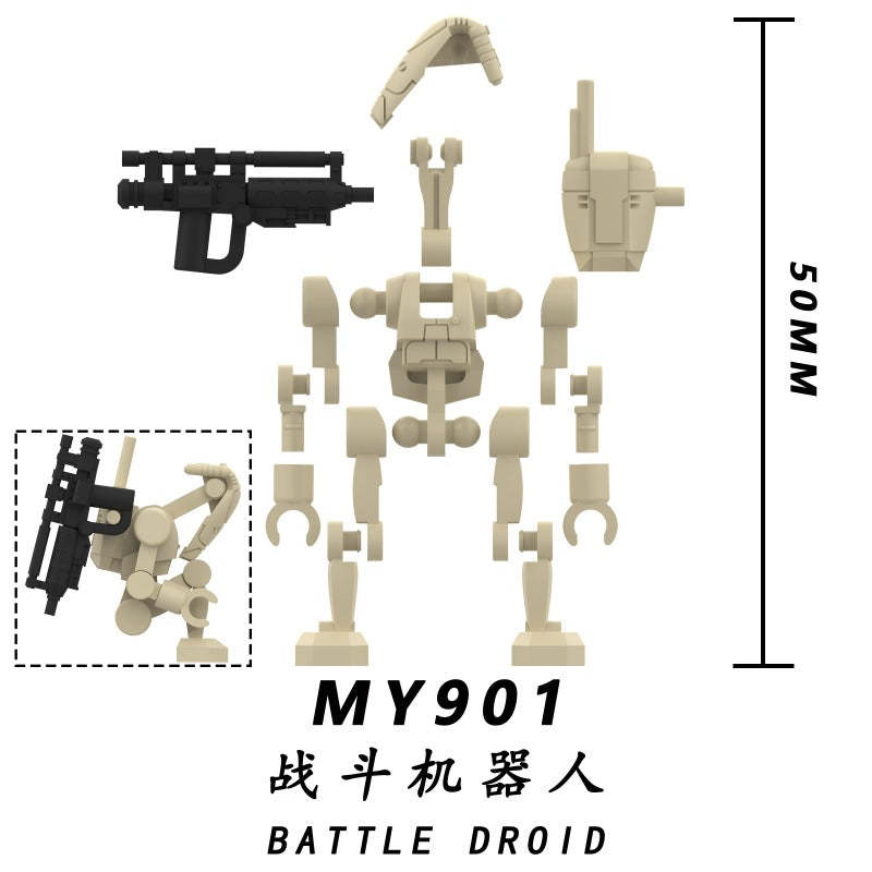 B1 Battle Droids Star Wars Minifigure MY901-905