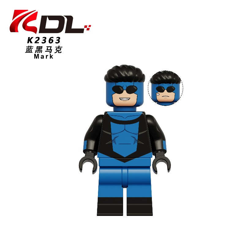 Invincible Superhero Minifigure Omni-Man Atom Eve Grayson Minifg Toy KDL857