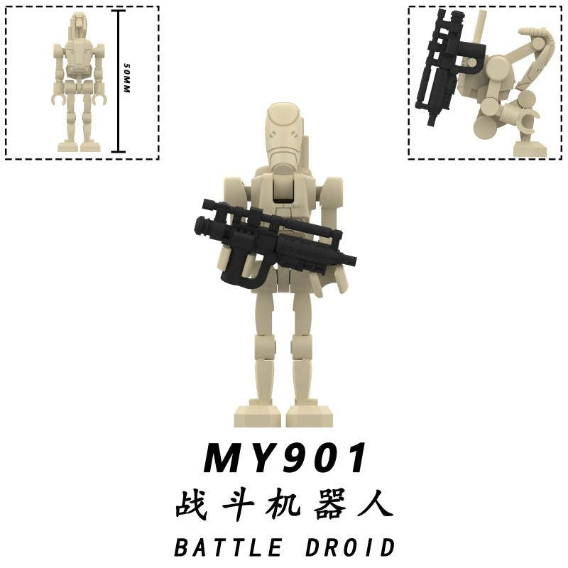 B1 Battle Droids Star Wars Minifigure MY901-905
