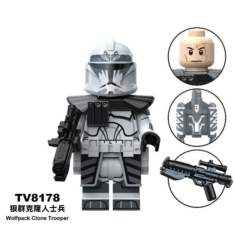 Wolf Pack Clone Trooper Plo Koon Star Wars Series Minifigure TV6120