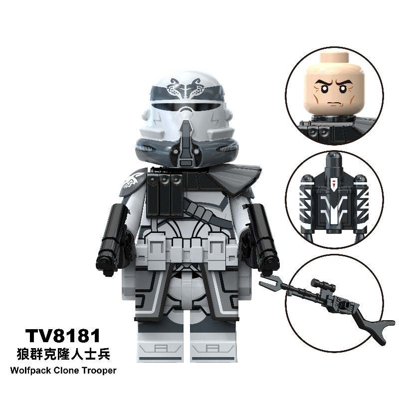 Wolf Pack Clone Trooper Plo Koon Star Wars Series Minifigure TV6120