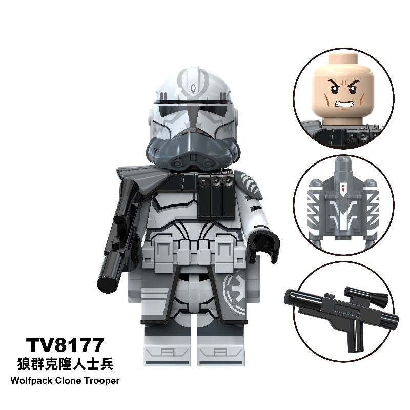 Wolf Pack Clone Trooper Plo Koon Star Wars Series Minifigure TV6120