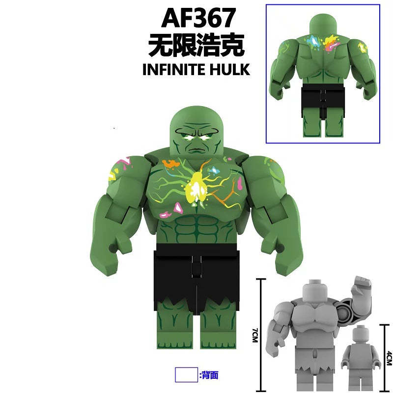 Hulk Marvel Superhero Minifigure Happy Hulk Infinite HULK AF366 AF367