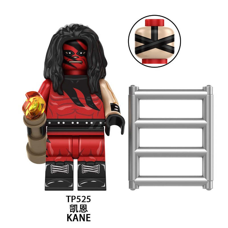 WWE Wrestling Minifigures John Cena The Rock Undertaker Kane TP1064
