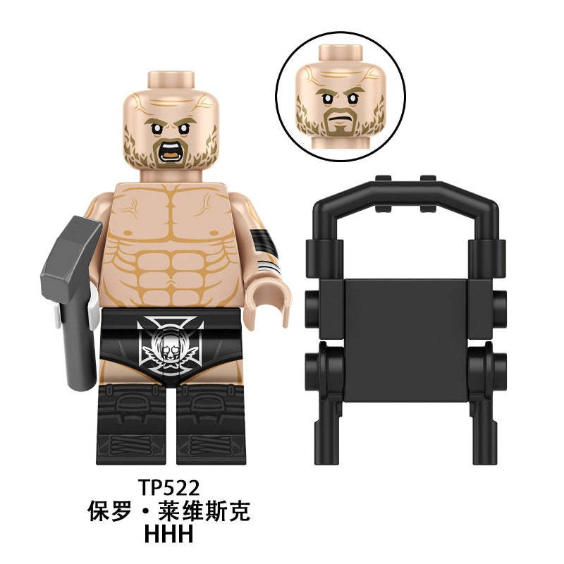 WWE Wrestling Minifigures John Cena The Rock Undertaker Kane TP1064