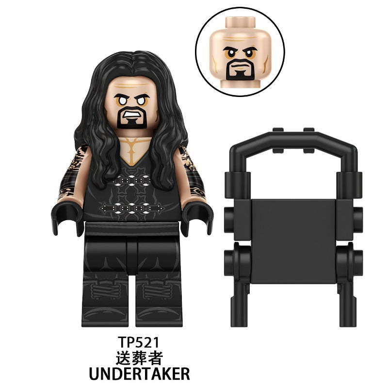 WWE Wrestling Minifigures John Cena The Rock Undertaker Kane TP1064