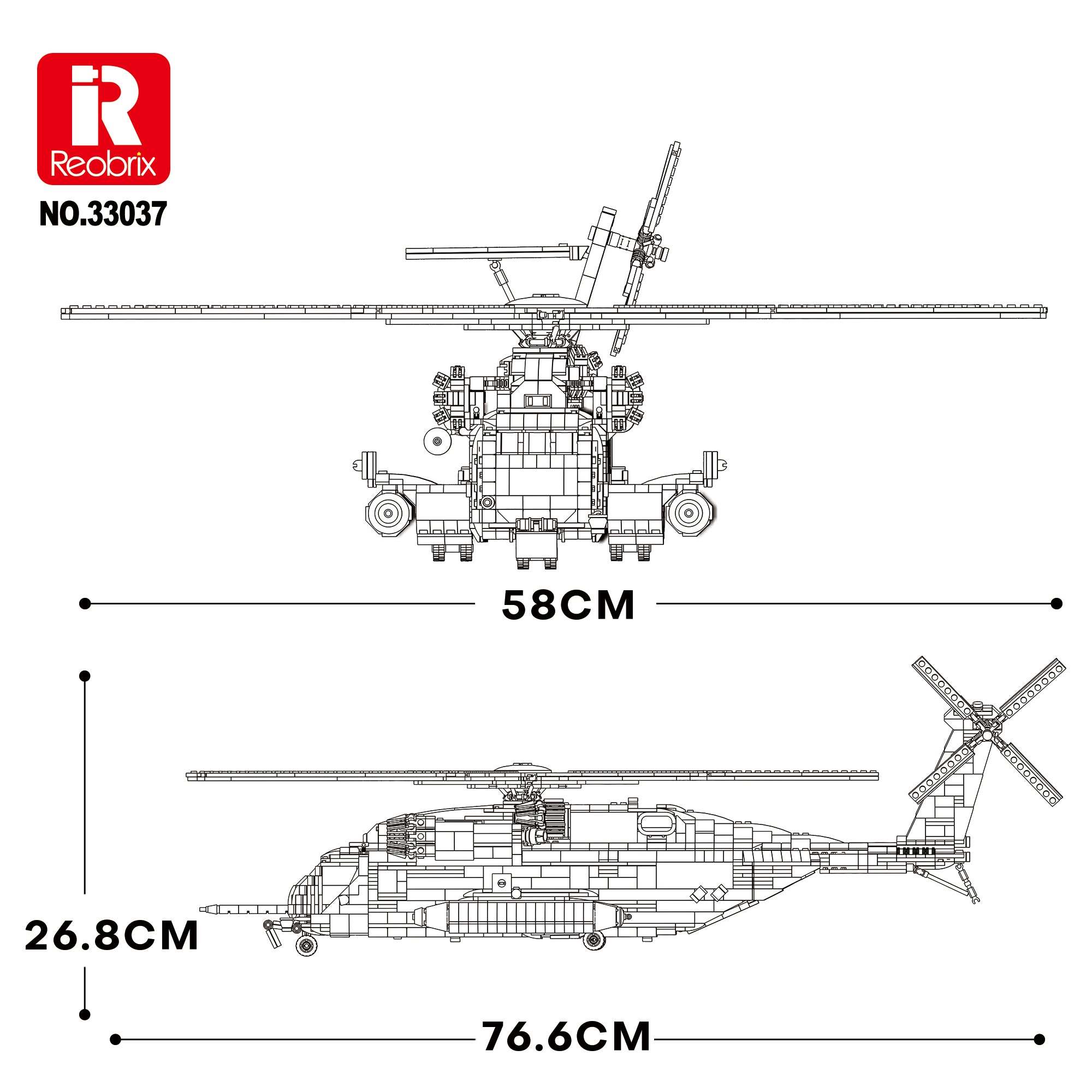 Sikorsky CH-53 Sea Stallion Helicopter Building Set