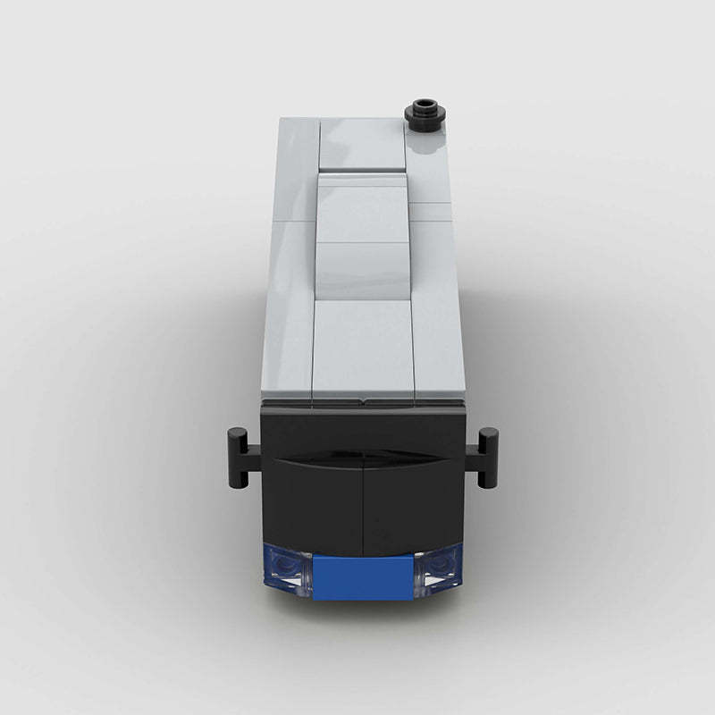 Blue Bus City Transport Custom Car MOC