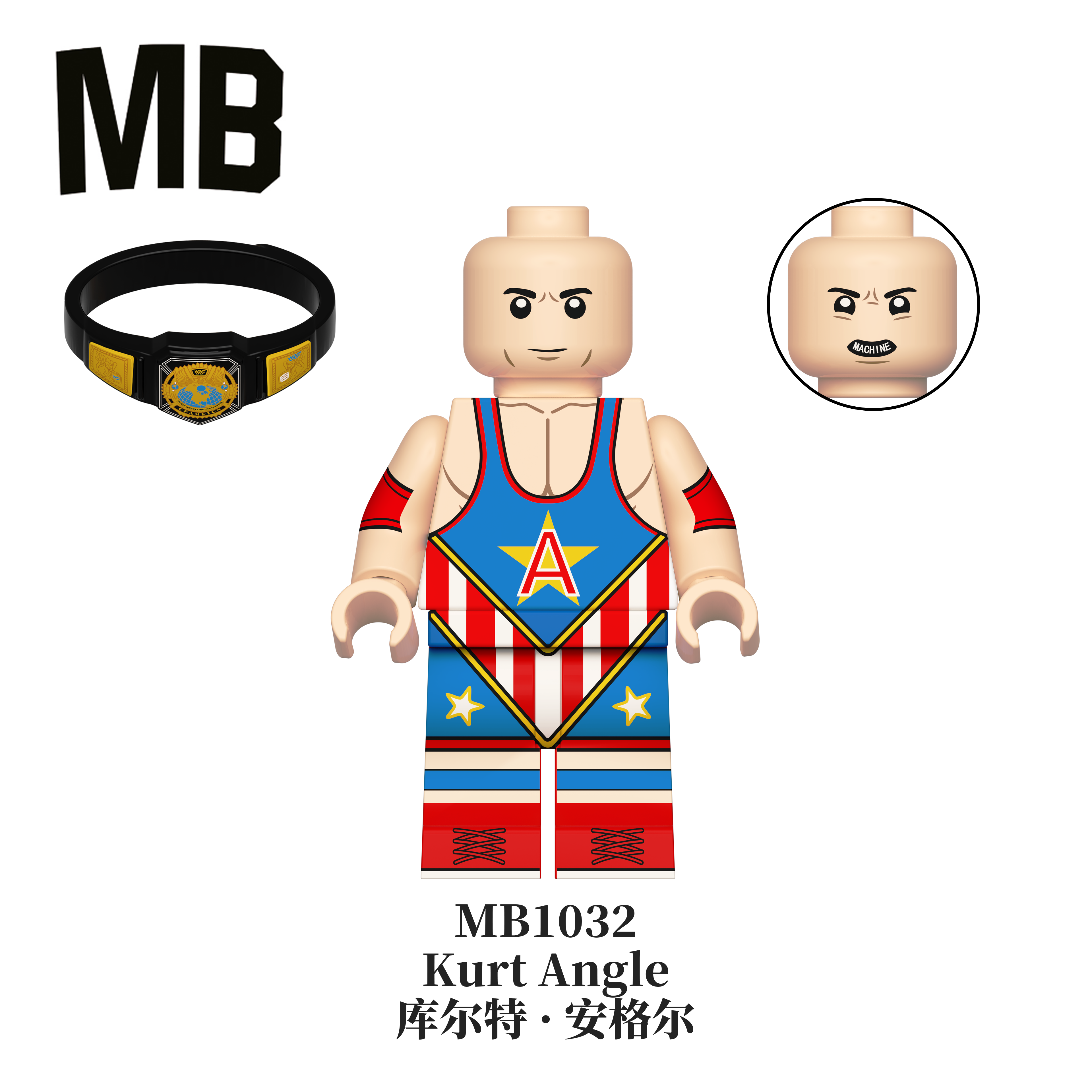 WWE Wrestling Superstars Minifigures MB1030 - MB1036