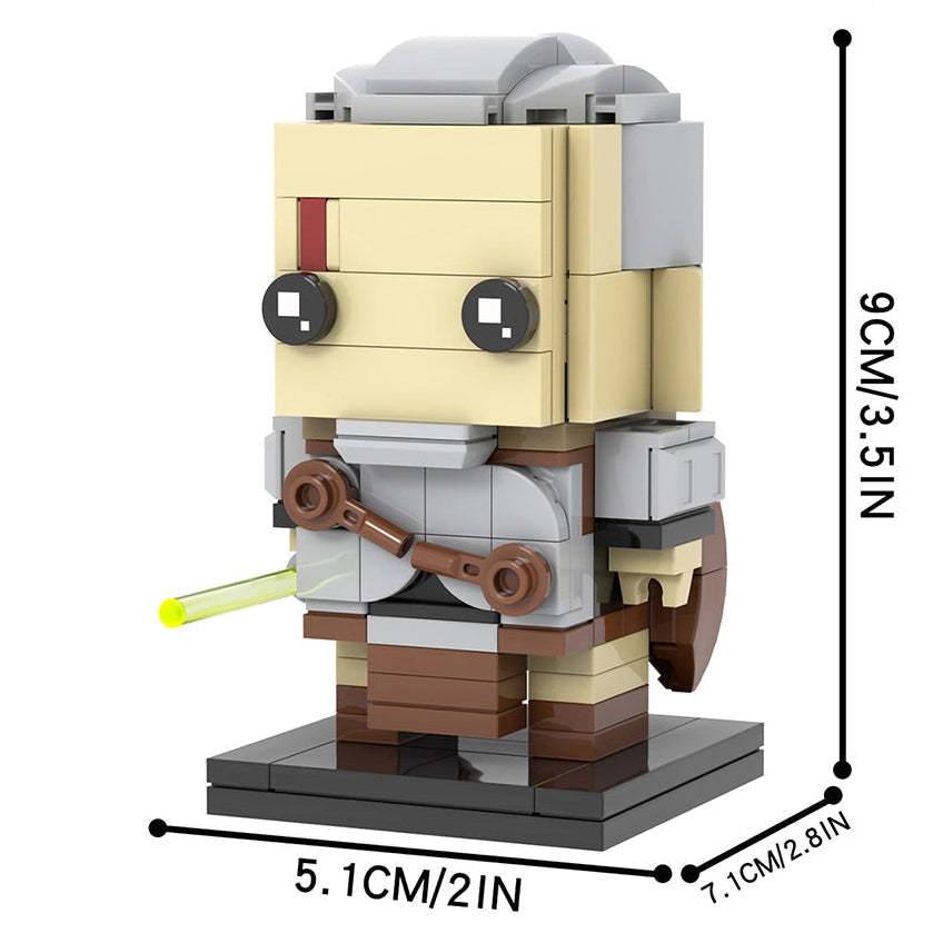 Rahm Kota Custom Star Wars Brick Heads MOC