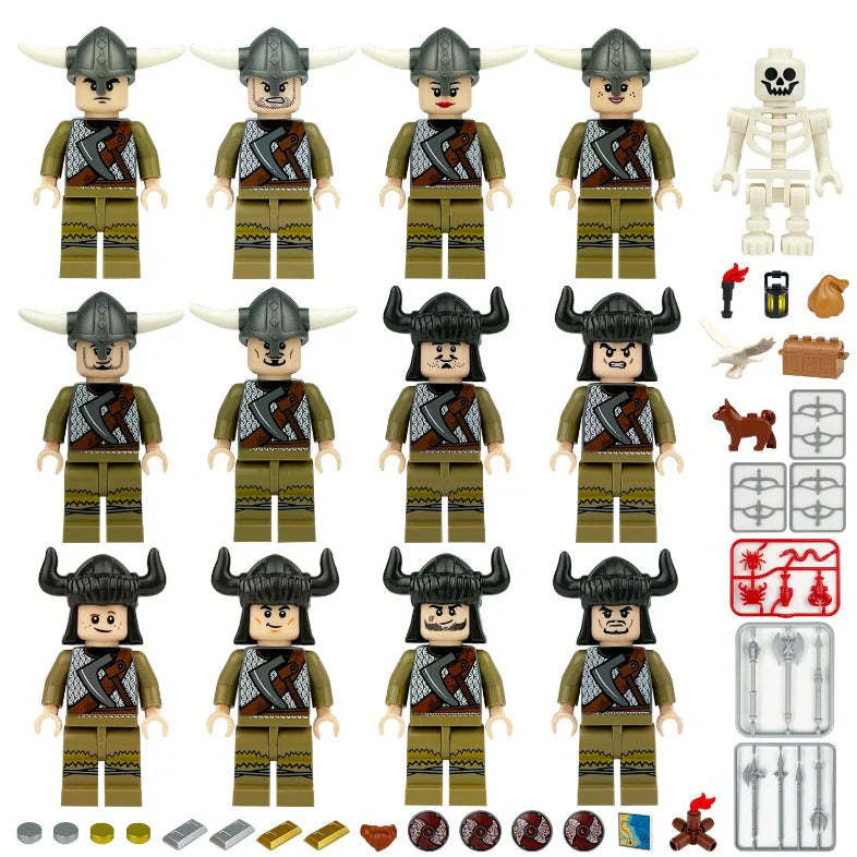 Viking Minifigures Custom Bundle Set Figure