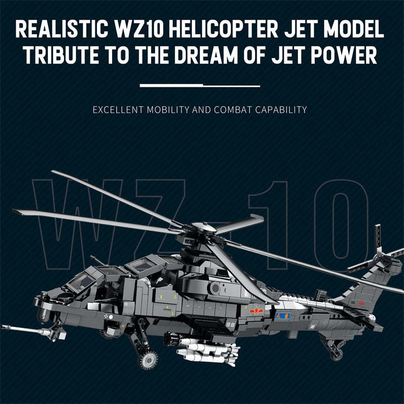 Changhe WZ-10 Attack Helicopter Building Set