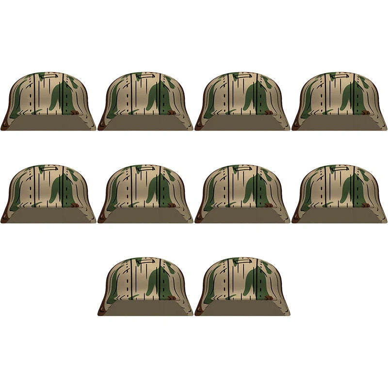 WW2 German M35 Camouflage Helmet Custom Accessory Set