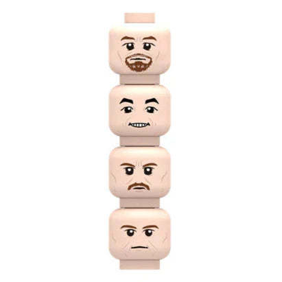 Military Minifigure Expression Heads Custom Accessory
