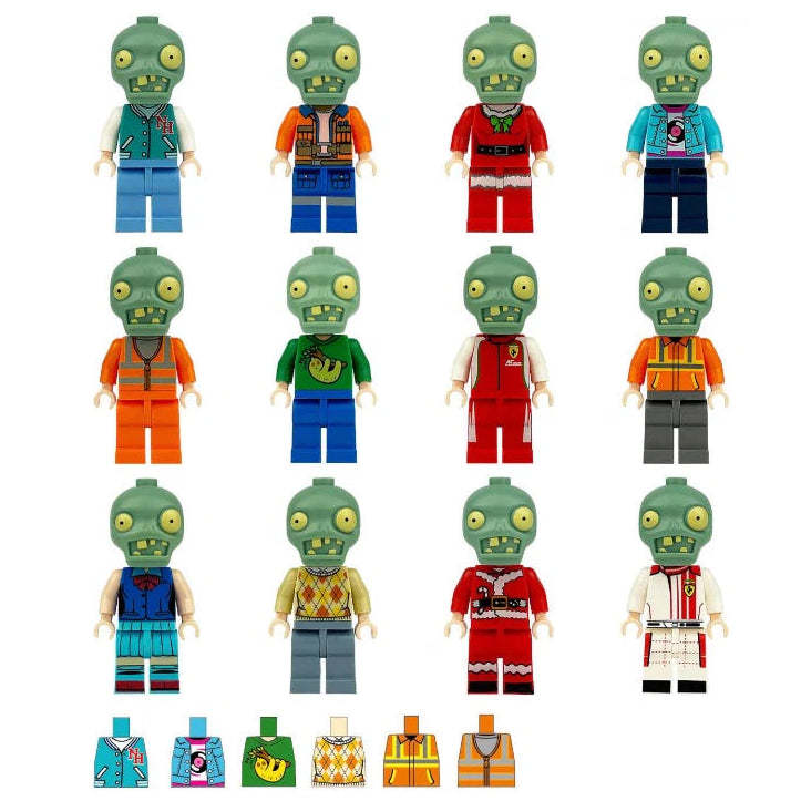 Golden Ring Town Zombie Custom Bundle Set Figure
