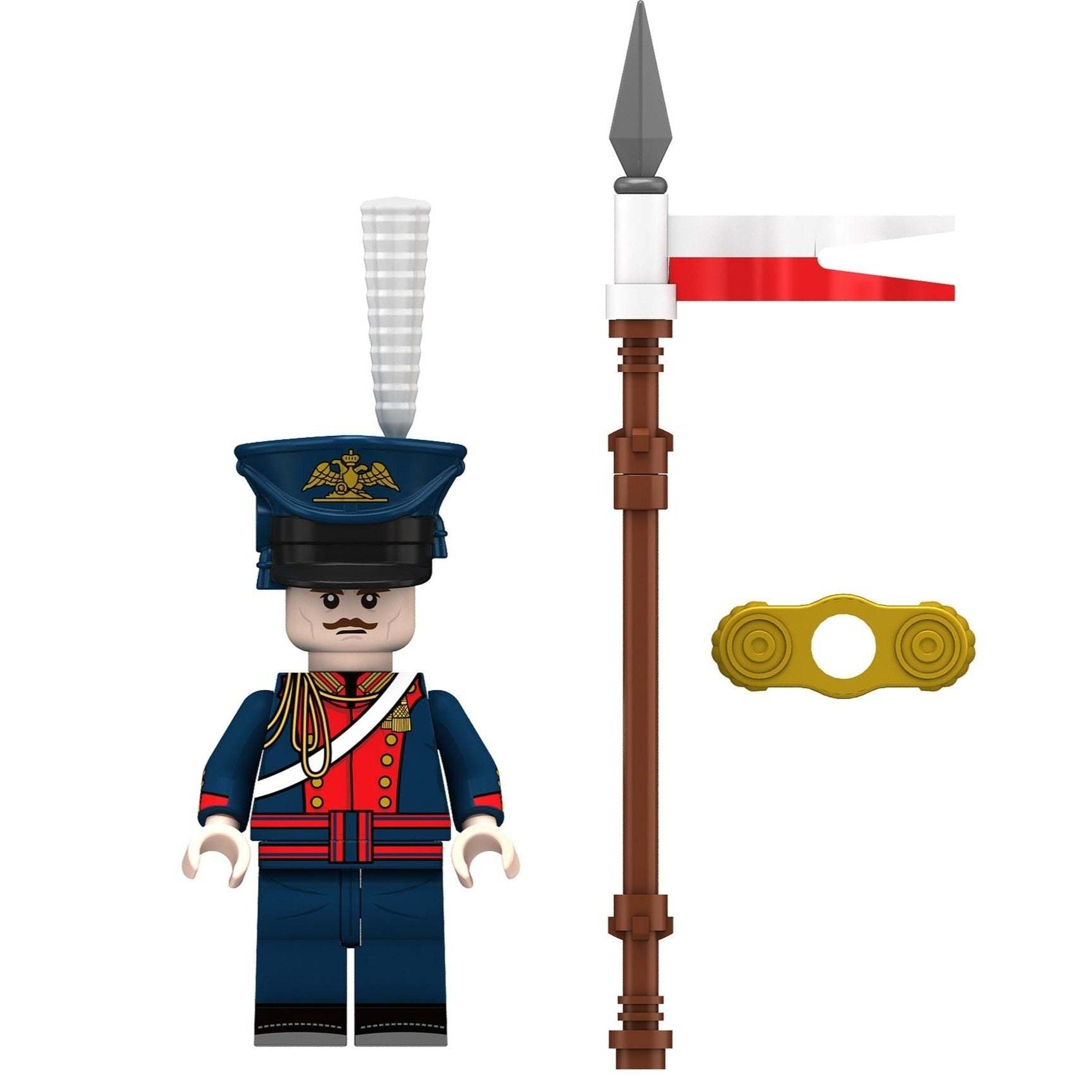Russian Guards Uhlan Lancer Soldier Minifigure