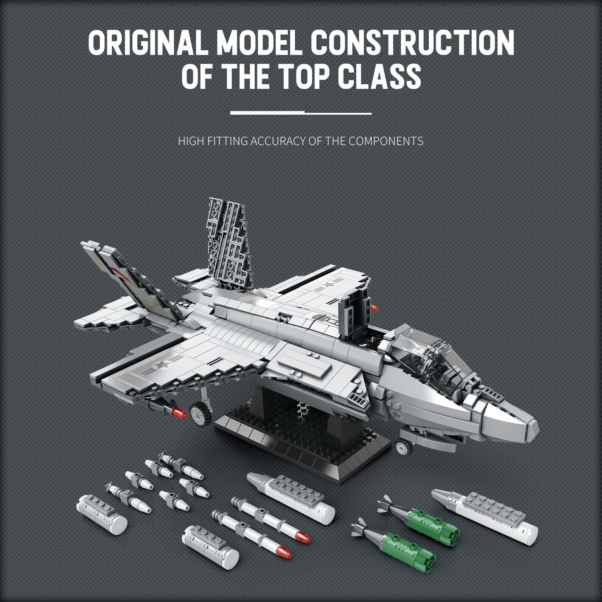 F-35 Lightning II Fighter Jet Building Set