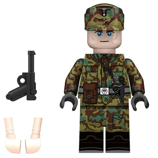 Telo Panzer Troops Custom WW2 German soldiers Minifigure