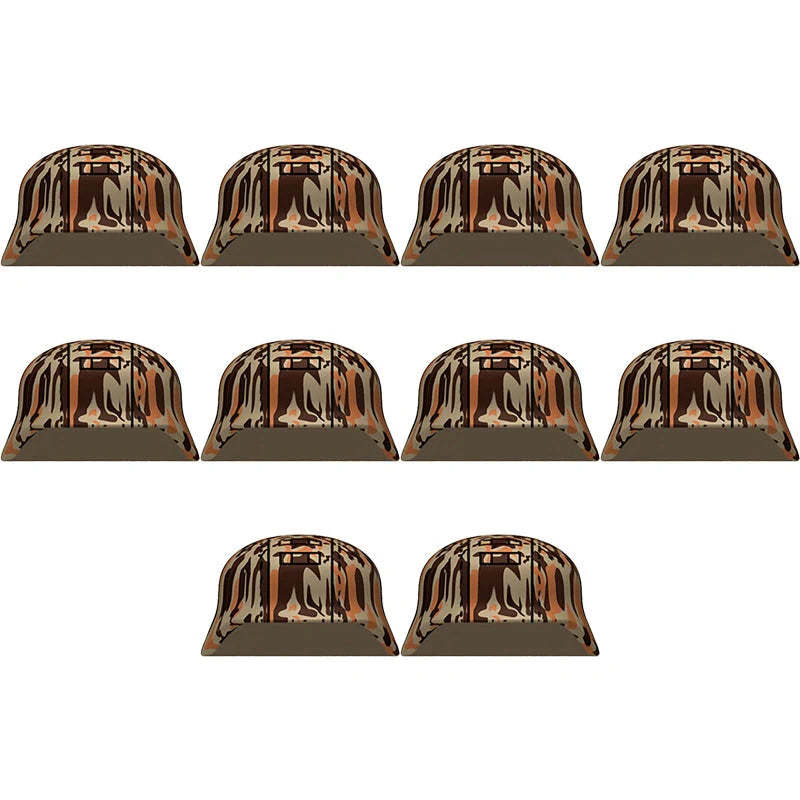 WW2 German M35 Camouflage Helmet Custom Accessory Set