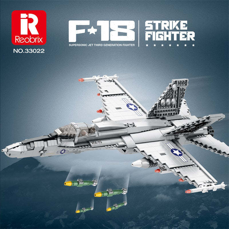 F-18 Hornet Supersonic Fighter Jet Building Set